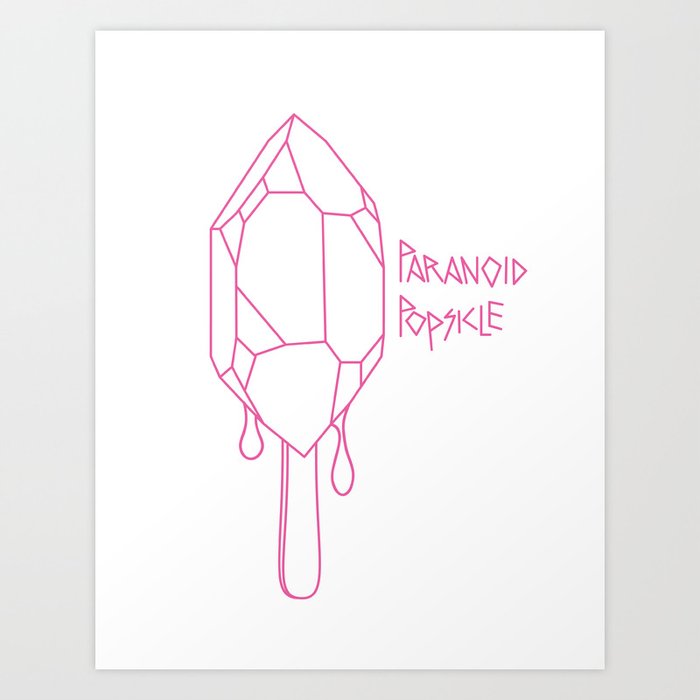 Paranoid Popsicle Art Print