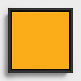 Active Orange Framed Canvas