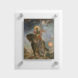 Winged saint on horseback - Gustave Moreau Floating Acrylic Print