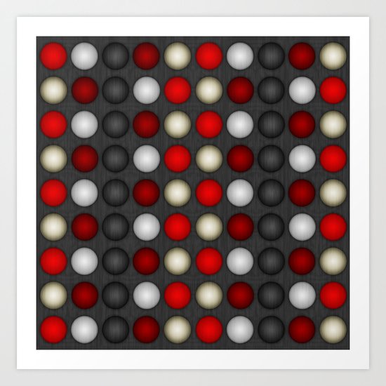 Dark Romance Polka Art Print