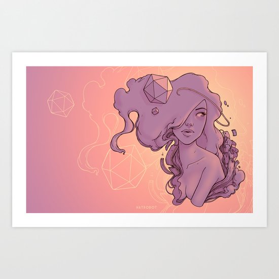 Winter Sunset Art Print