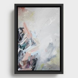 sonnet xvii abstract #1 Framed Canvas