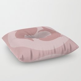 Koi Japandi pink Floor Pillow