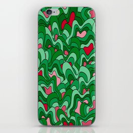 Abstract pattern - green, red, pink. iPhone Skin