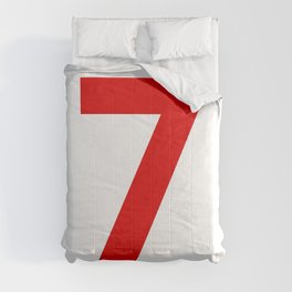 Number 7 (Red & White) Comforter