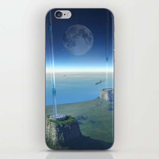 space elevator - babylon transfer station iPhone & iPod Skin