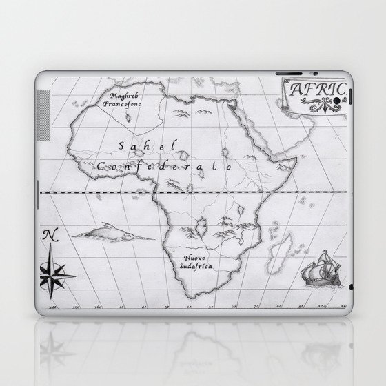 2062: African map Laptop & iPad Skin