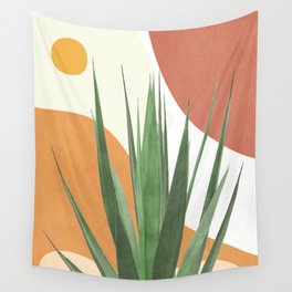 Abstract Agave Plant Wall Tapestry