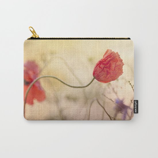 Poppy flower and sunset Carry-All Pouch