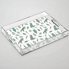 Winter Fox (Graze) Acrylic Tray