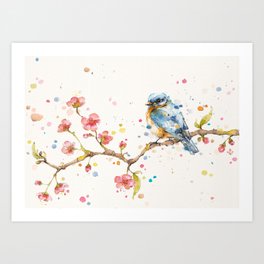 Little Journeys (BlueBird) Art Print