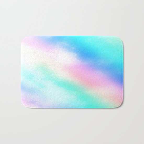 Rainbow Pastel Bath Mat