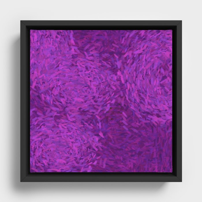 Pretty Purple Pattern Framed Canvas