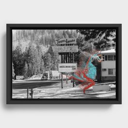Unseen Monsters of Mount Shasta - Ukelt Anzilk Framed Canvas