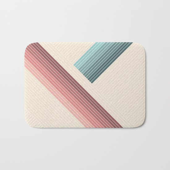 Vintage Geometric Bath Mat