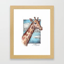 Head in the Clouds Framed Art Print