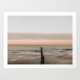 Sunset beach | Golden Hour | Travel Photography Art Print