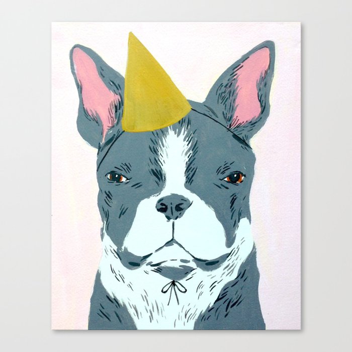 PARTY DOG Canvas Print