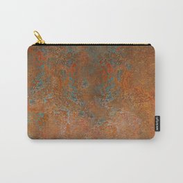 Vintage Rust Copper Carry-All Pouch | Earthtones, Organic, Mod, Natural, Southwest, Funky, Contemporary, Cool, Earthy, Countrywestern 