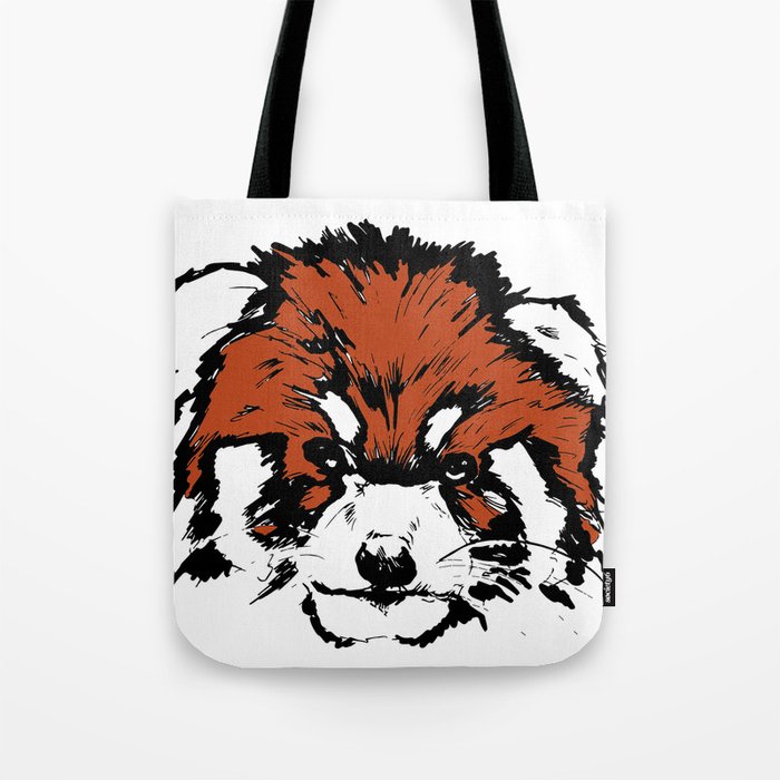 Red Panda Parry (Colour) Tote Bag