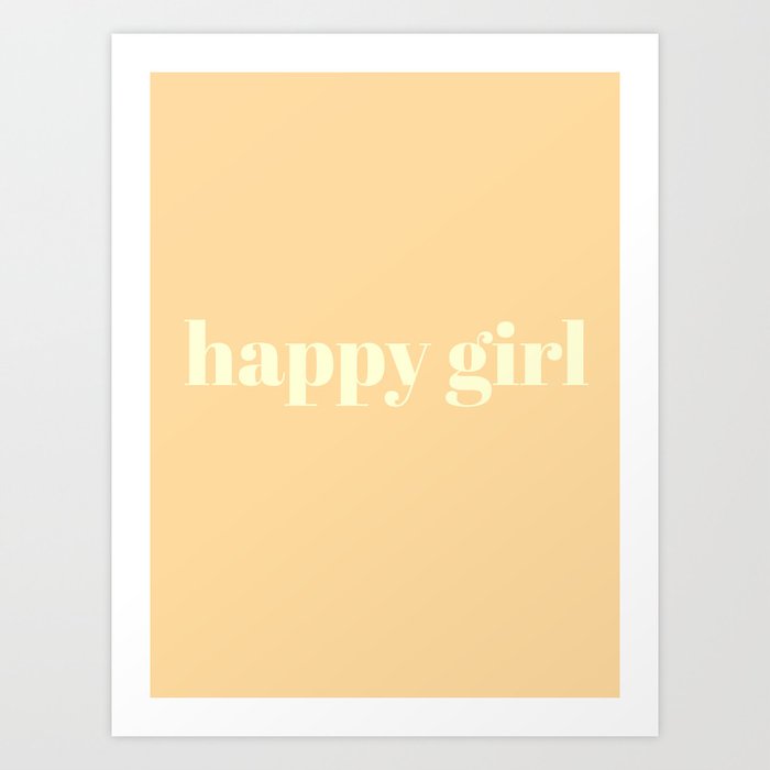 happy girl Art Print