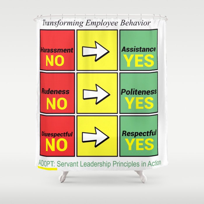 Stop Workplace Bullying Project: Employee Behavior Shower Curtain