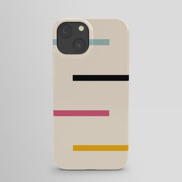Abstract Minimal Retro Stripes Acro iPhone Case