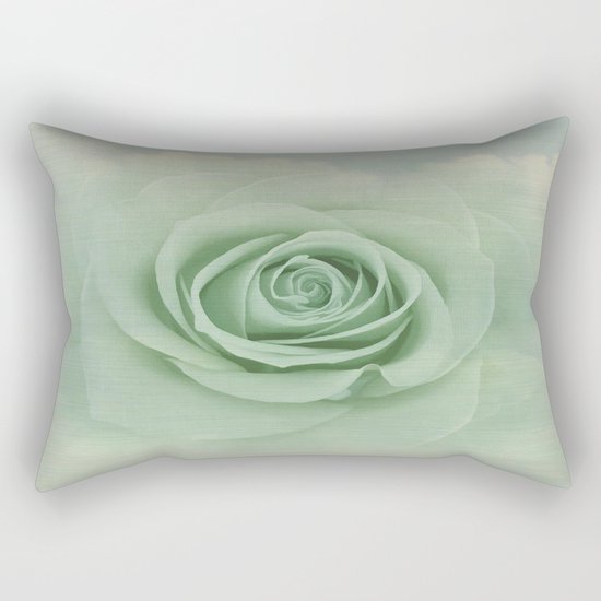 Dreamy Vintage Floating Rose Rectangular Pillow