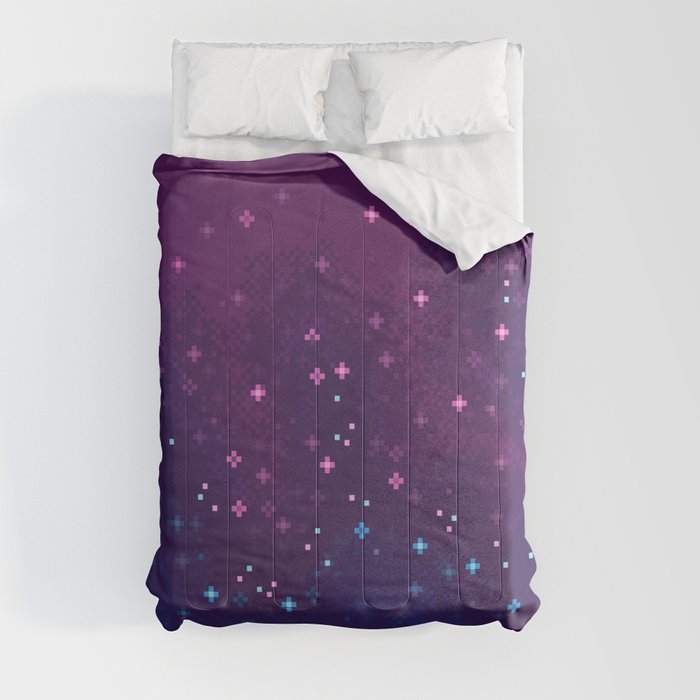 Bi Pride Flag Galaxy Comforter