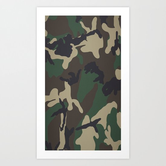 Camo Art Print