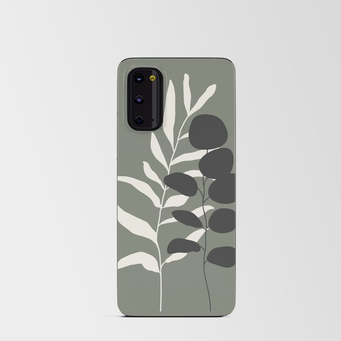 Leaf Duo on Green Android Card Case