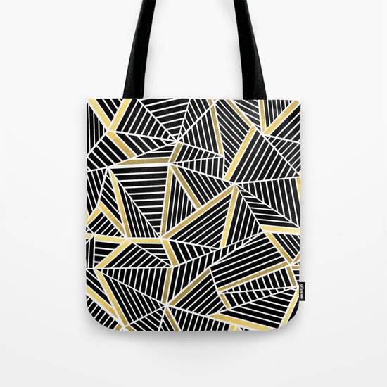 Ab Lines 2 Gold Tote Bag