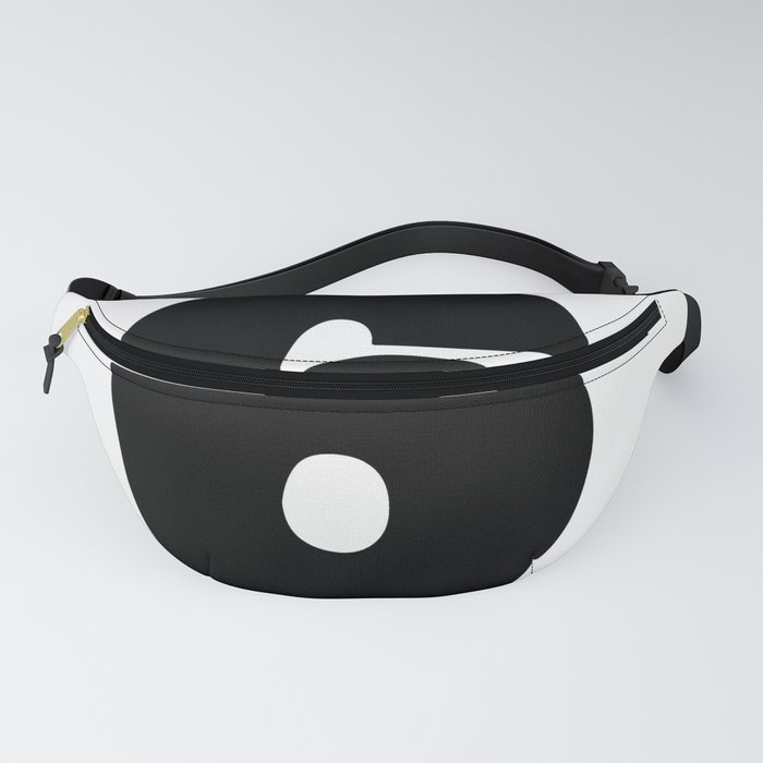 6 (Black & White Number) Fanny Pack