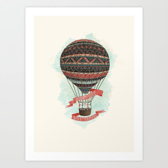have love, will travel Art Print