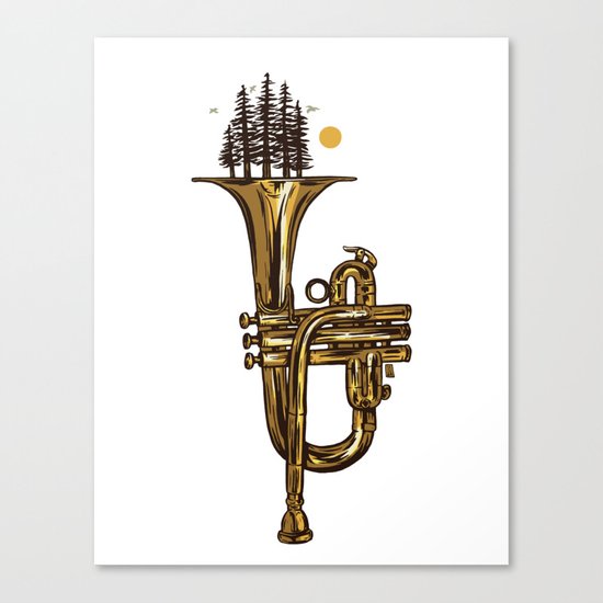 Flora & Fanfare Canvas Print