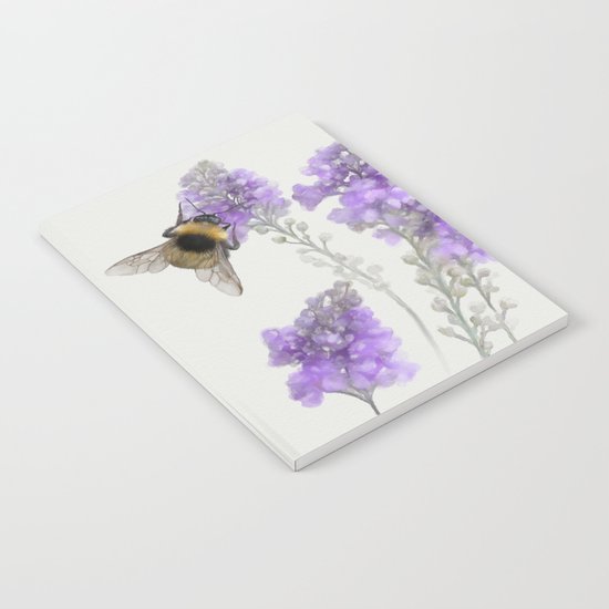 Watercolor Bumble Bee Notebook