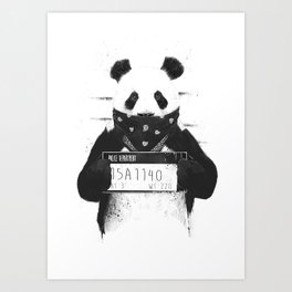 Bad panda Art Print