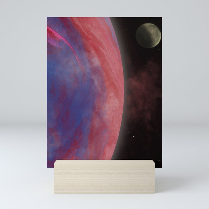 Alien Planet Illustration Mini Art Print