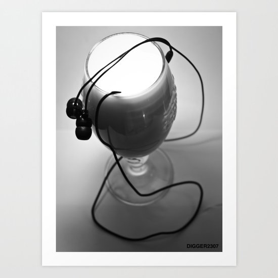 White noise Art Print