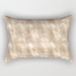 Luxury Soft Gold Sparkle Pattern Rectangular Pillow