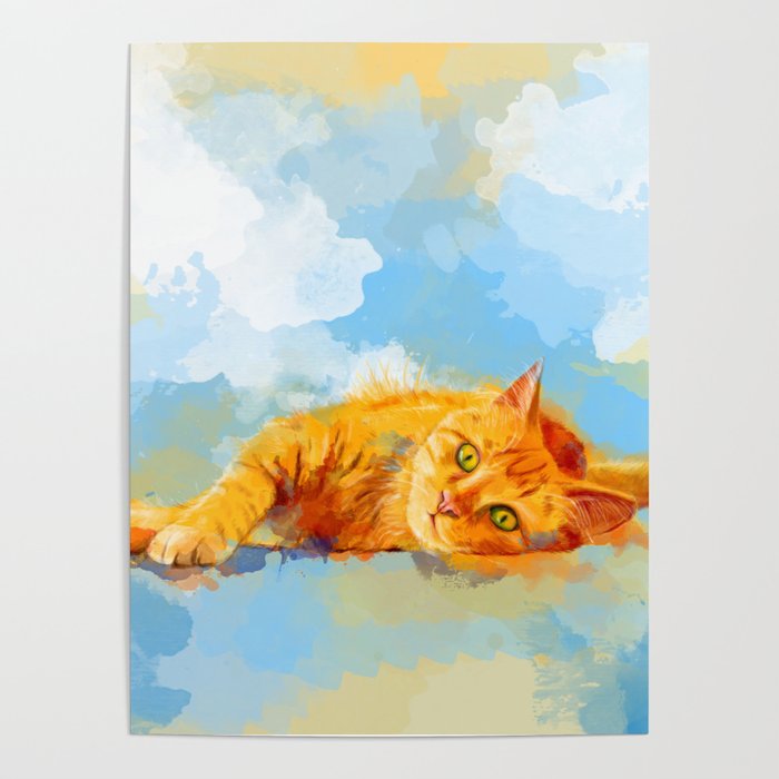 cat dream orange tabby