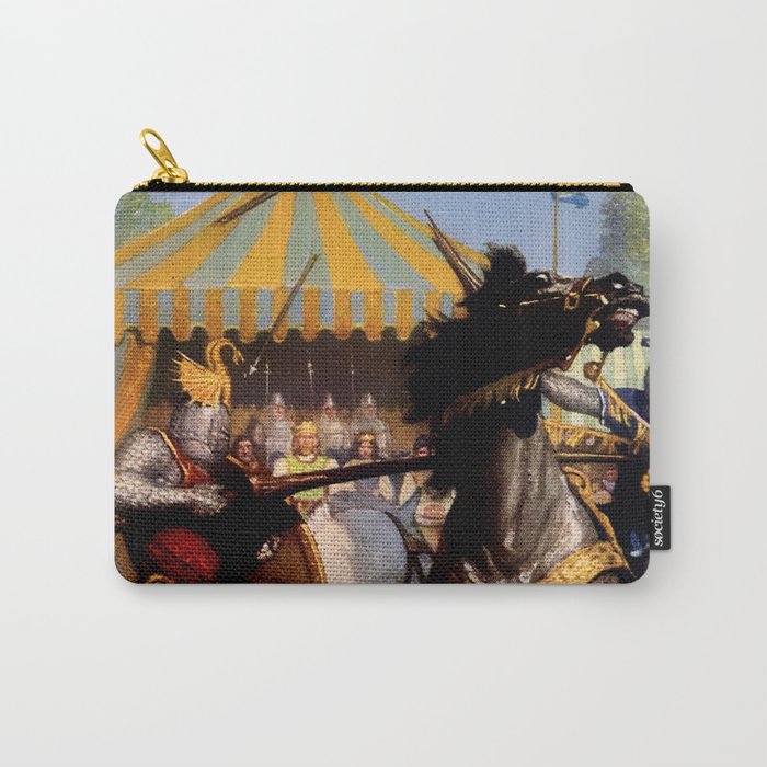 “Sir Mordred’s Lance Broke” by NC Wyeth Carry-All Pouch