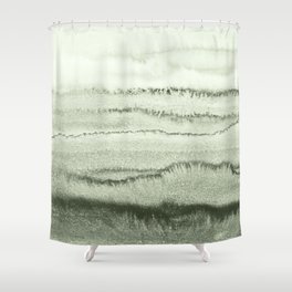 WITHIN THE TIDES - SAGE GREEN by MS  Shower Curtain