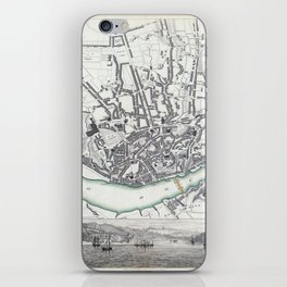 Oporto 1833 Vintage pictorial map iPhone Skin