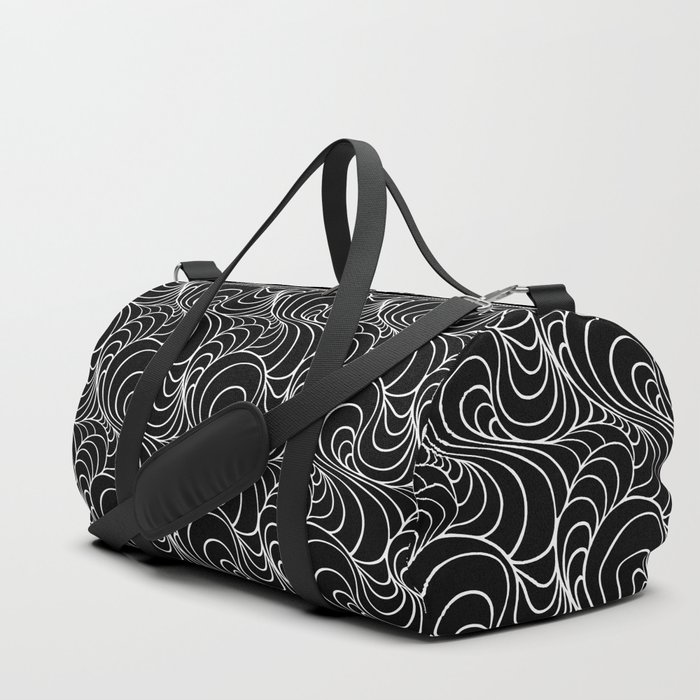Swirl Black At It Duffle Bag