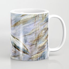Egret in Blue Coffee Mug
