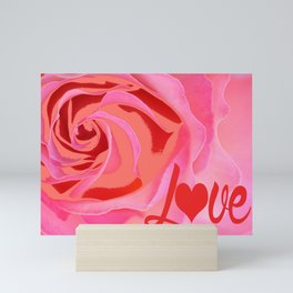 Rose Love Art Red Mini Art Print