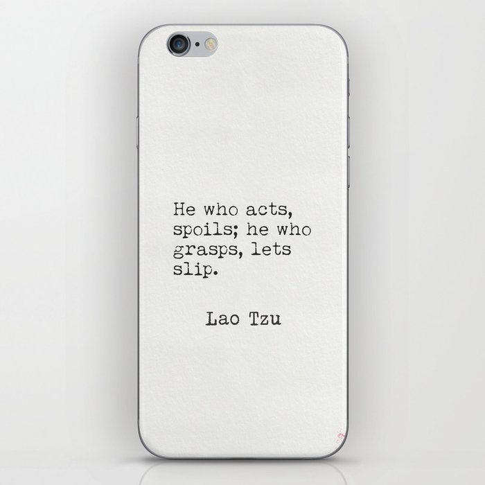 Lao Tzu quotations 5 iPhone Skin