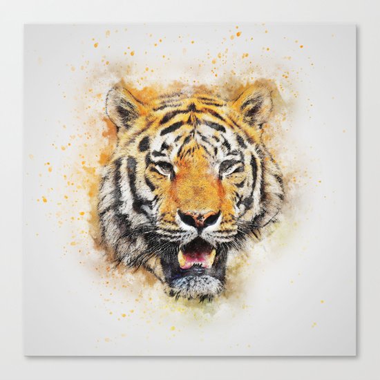 Tiger Abstract Canvas Print