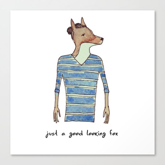 Good looking fox Canvas Print